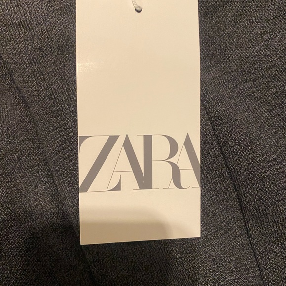 Zara Dark Grey Stretch Knit Midi Skirt - Picture 2 of 4